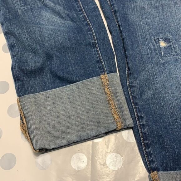 Gap Premium Straight Leg Womens Jeans Size 2/26 Distressed Crop - Picture 4 of 9